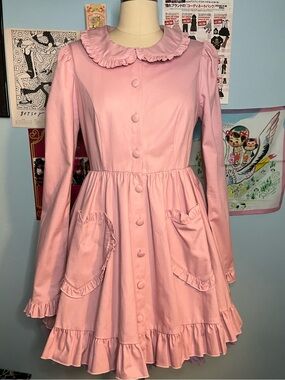 J-Fashion Jirai-Kei Pink Sweet Gothic Lolita Jacket Coat Hot Topic